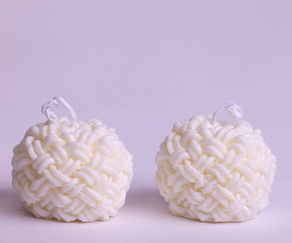 YARN BALL CANDLE MOLD